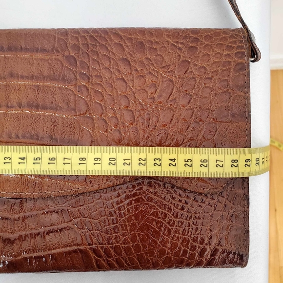 Vintage 70s Genuine leather Mini Bag with Strap made in Italie - Picture 9 of 9